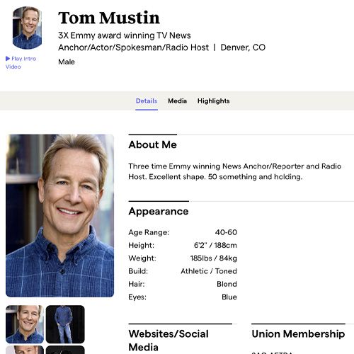 actor Tom Mustin acting profile