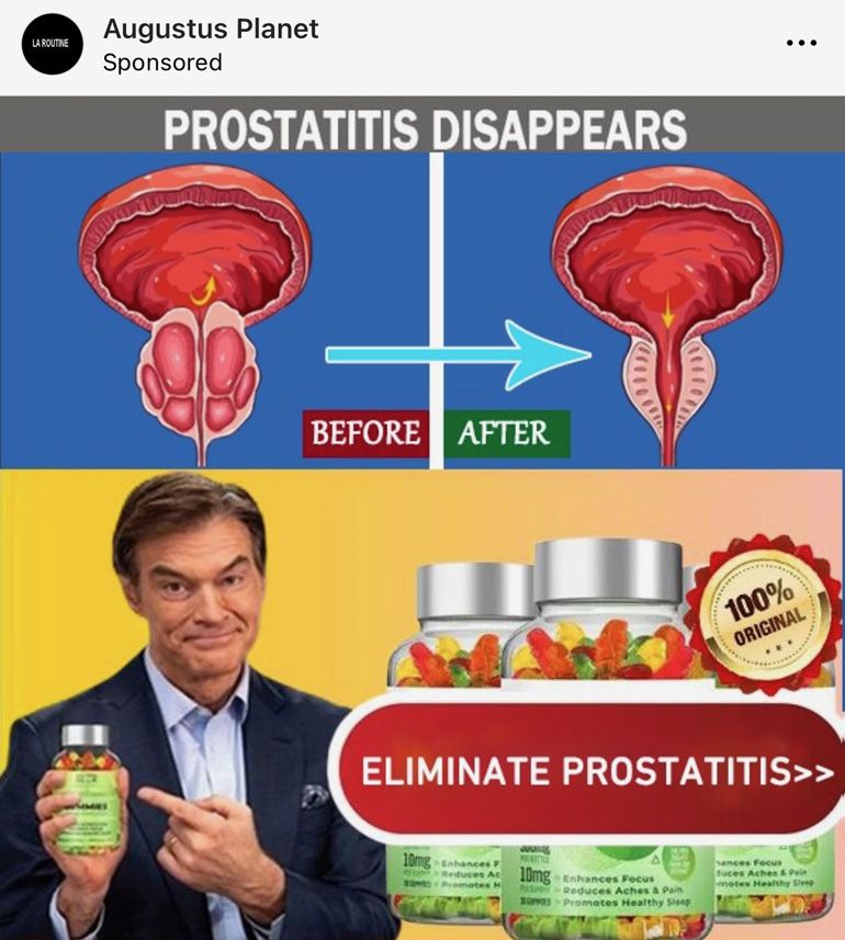 Dr. Oz sposored ad. on Augustus Planet