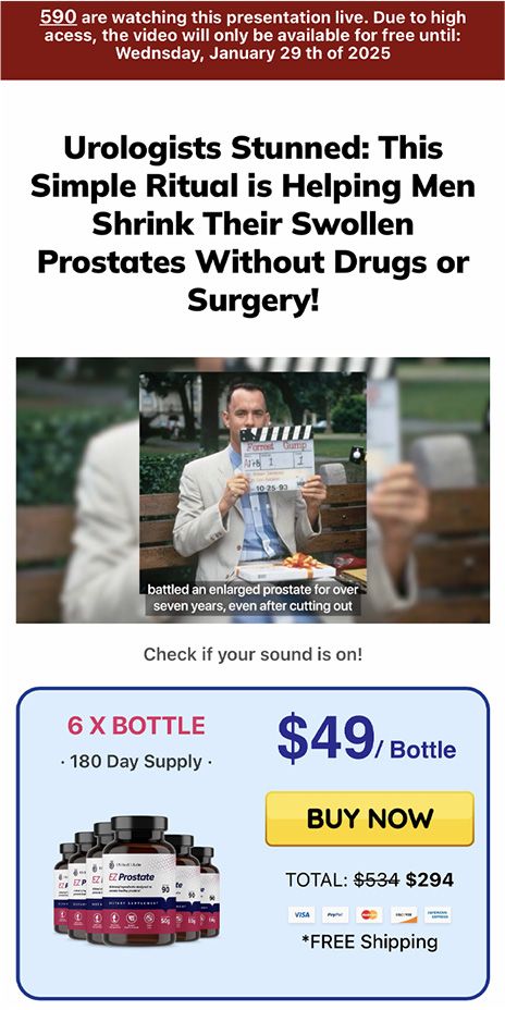 EZ Prostate - fake-video - Tom Hanks ad