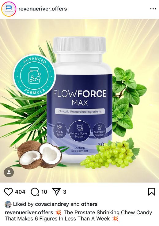 Flow Force Max on Instagram