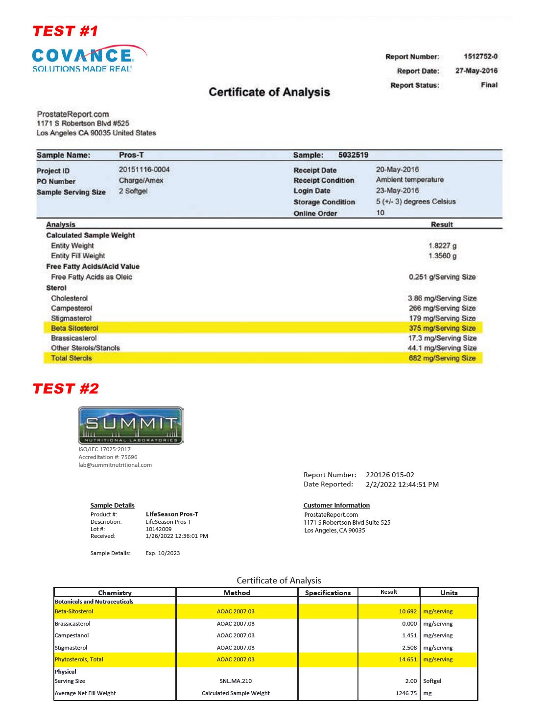 lab report: Pros-T