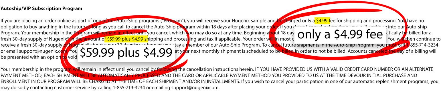 Nugenix subscription program