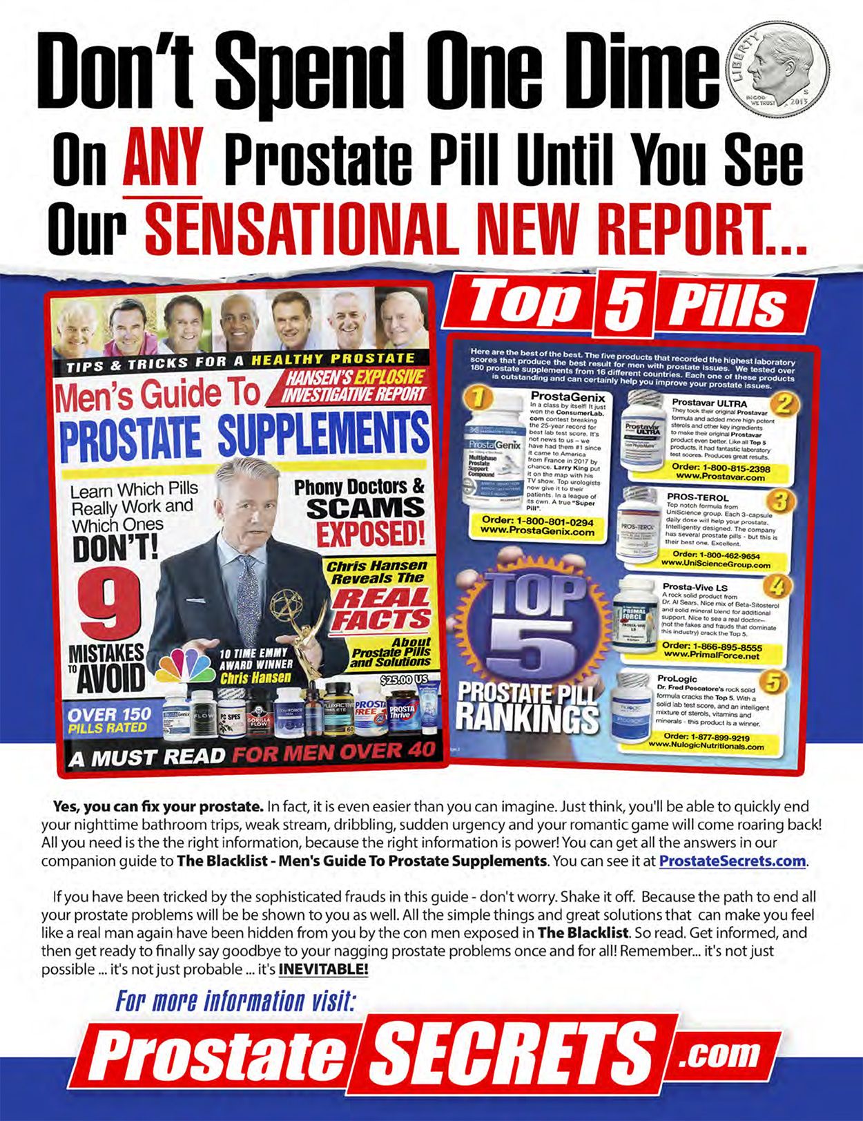  The Black List of Prostate Pill Frauds and Dangers