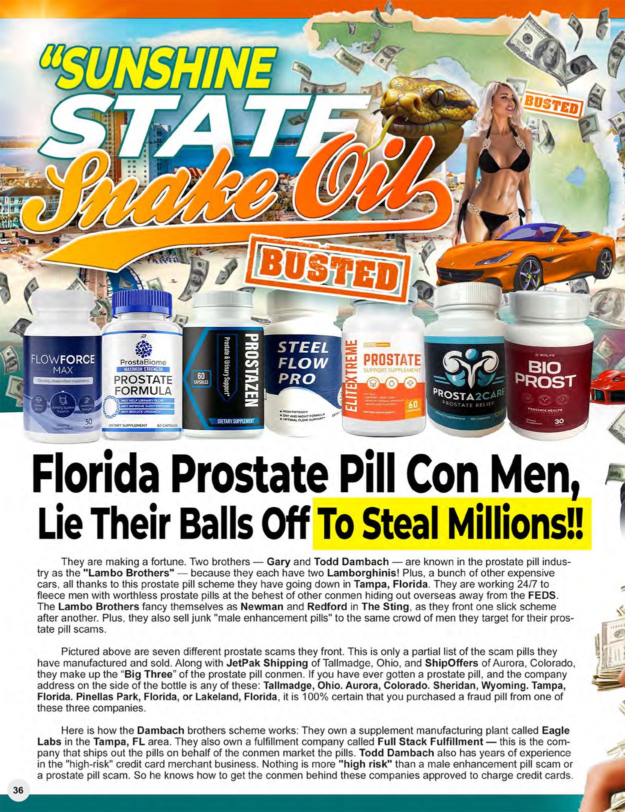  The Black List of Prostate Pill Frauds and Dangers