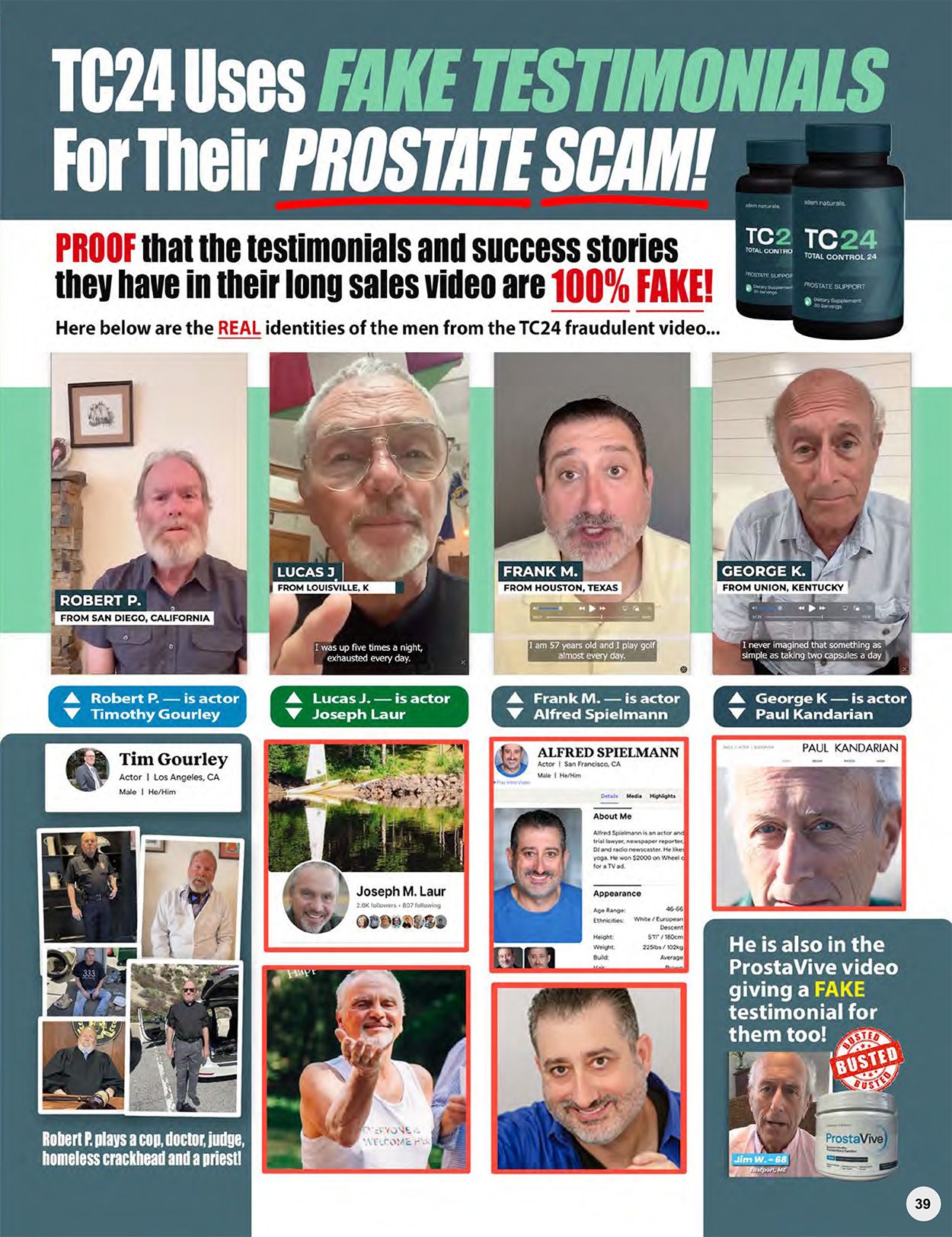  The Black List of Prostate Pill Frauds and Dangers