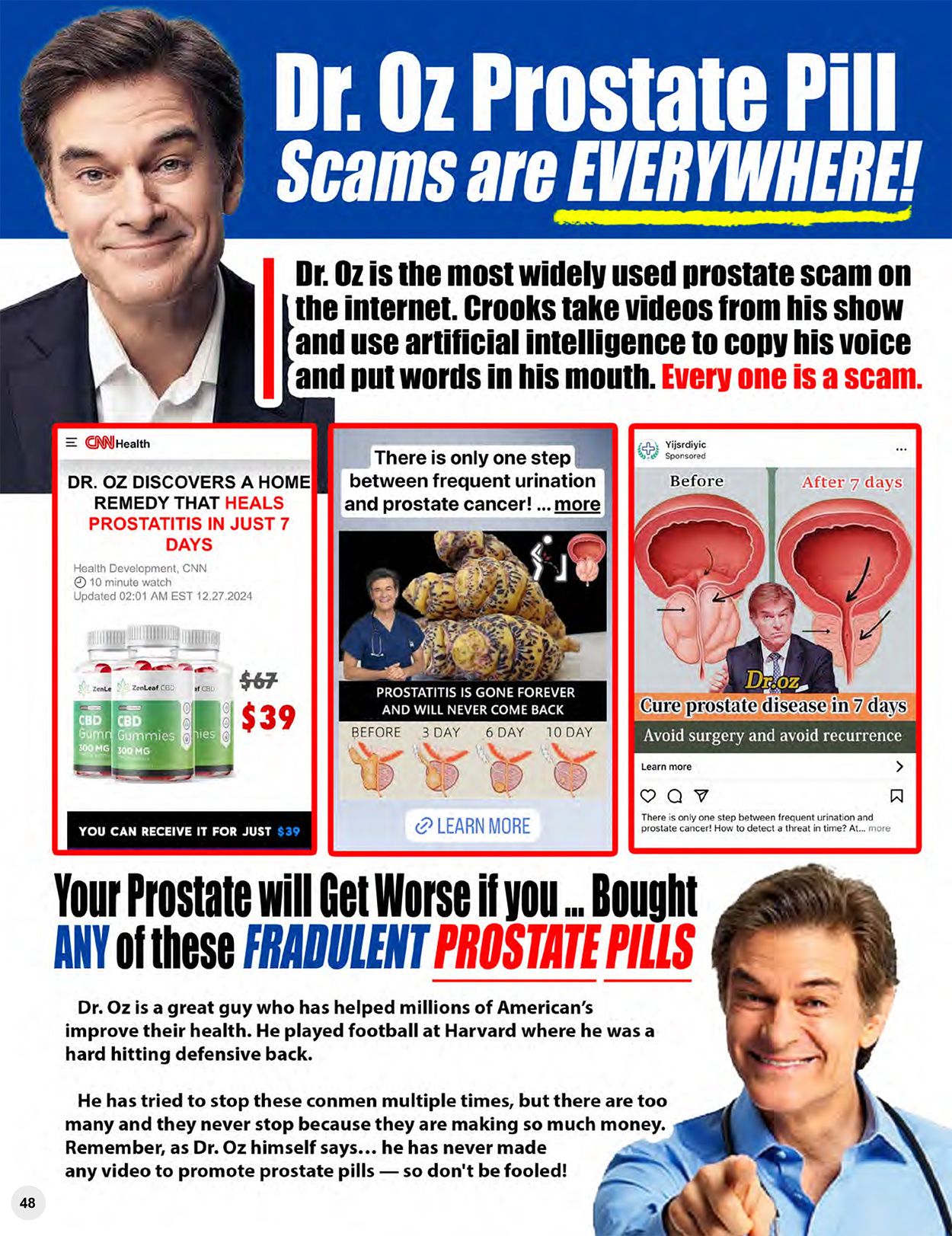  The Black List of Prostate Pill Frauds and Dangers