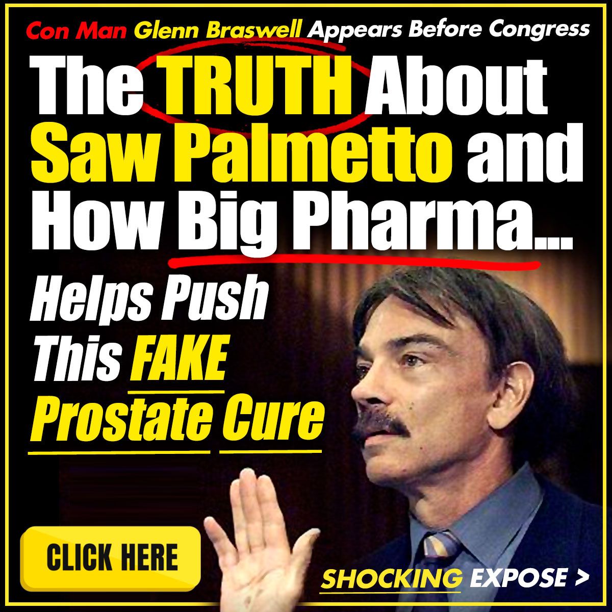 banner for the truth about Saw Palmetto how big pharma helps push this fake E.D. cure