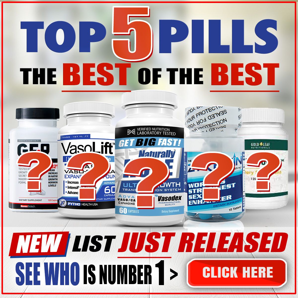 banner for top 5 pills best of the best