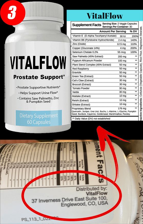 vitalflow bottle information